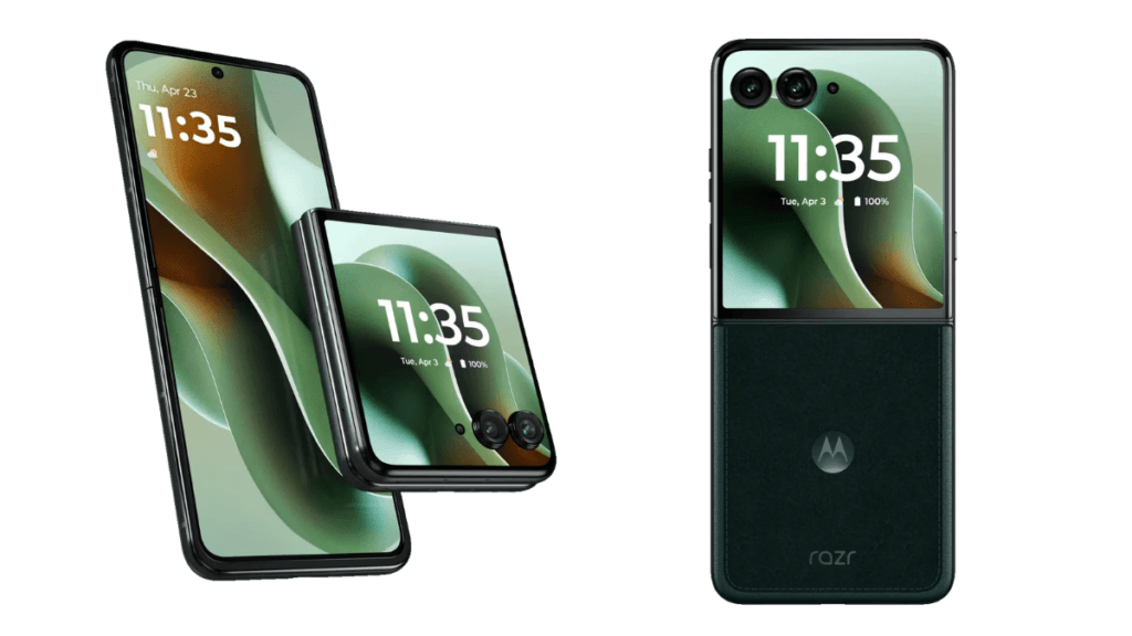 Motorola Razr 70 Ultra flip phone cover screen design