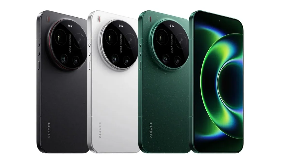 Xiaomi 17 Ultra के ब्लैक, व्हाइट और स्टर्लिट ग्रीन कलर और कैमरा डिज़ाइन का रिव्यू